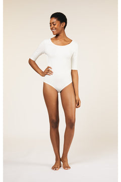 People Tree W's Nicole Bodysuit - Organic cotton Eco White Underwear