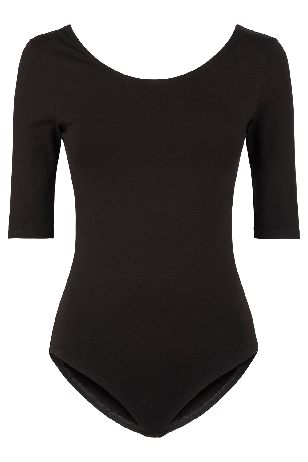 People Tree W's Nicole Bodysuit - Organic cotton Black Underwear