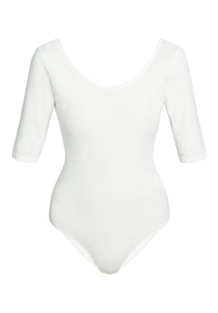 People Tree W's Nicole Bodysuit - Organic cotton Eco White Underwear