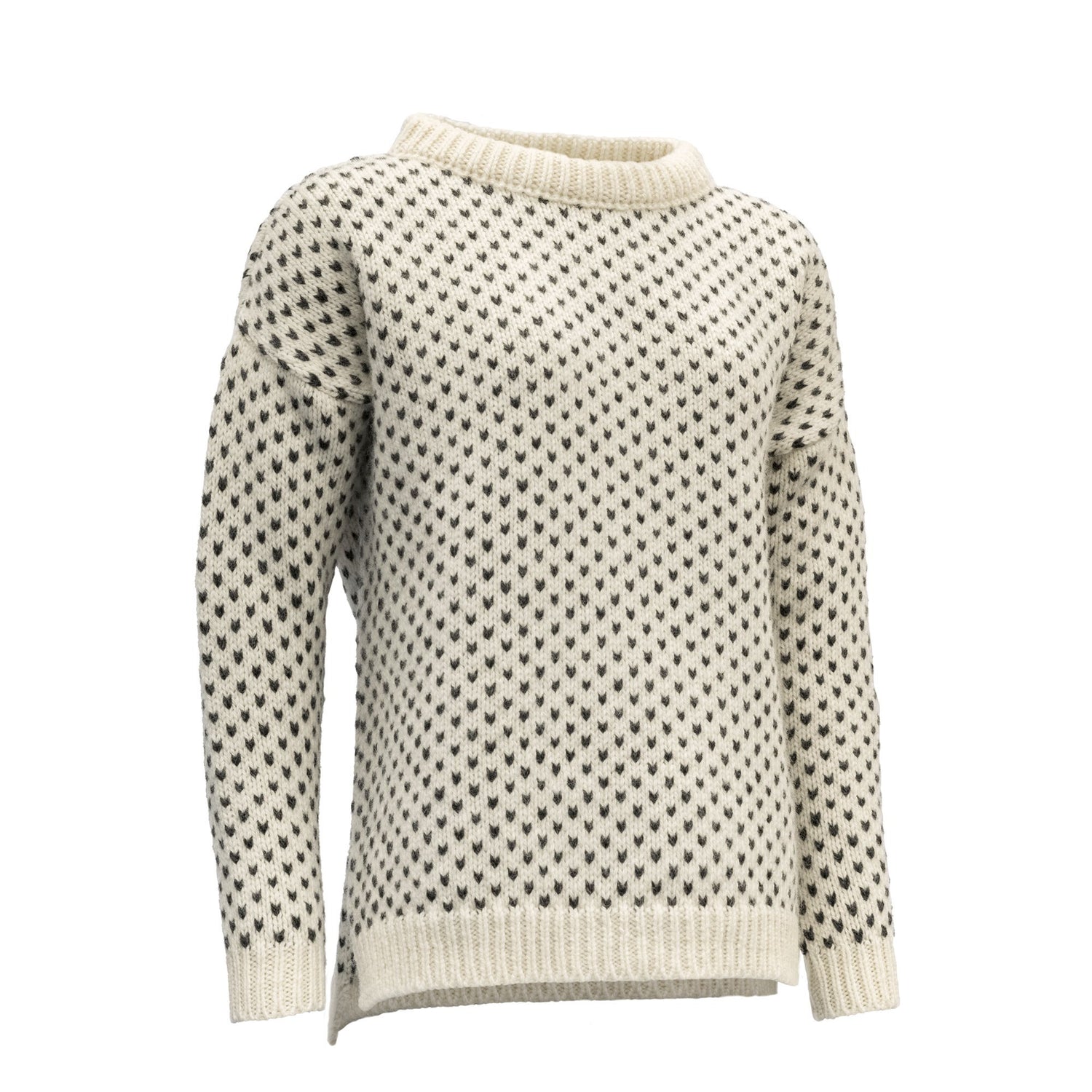 Devold - W's Nordsjo Split Seam Sweater - 100% Wool - Weekendbee - sustainable sportswear