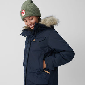 Fjällräven W's Nuuk Parka - Recycled Nylon and Recycled Polyester Dark Navy