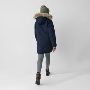 Fjällräven W's Nuuk Parka - Recycled Nylon and Recycled Polyester Dark Navy