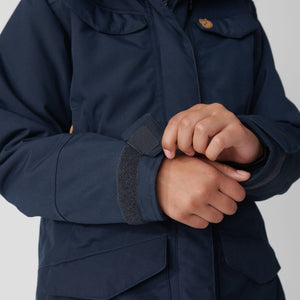 Fjällräven W's Nuuk Parka - Recycled Nylon and Recycled Polyester Dark Navy