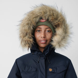 Fjällräven W's Nuuk Parka - Recycled Nylon and Recycled Polyester Dark Navy