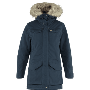 Fjällräven W's Nuuk Parka - Recycled Nylon and Recycled Polyester Dark Navy