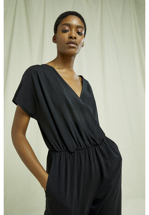 People Tree W's Oliana Jumpsuit - Organic Cotton Black
