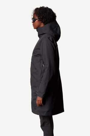 Houdini W's One Parka Shell Jacket - Recycled Polyester True Black