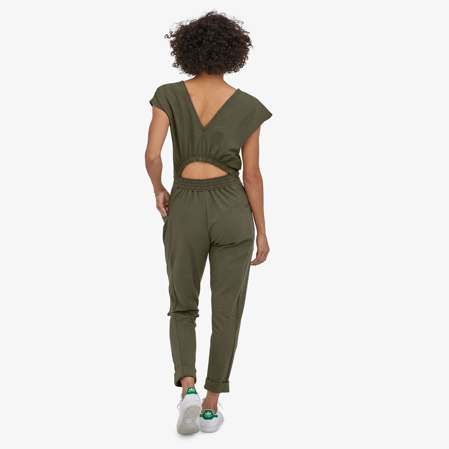 Patagonia W's Organic Cotton Roaming Jumpsuit Basin Green Pants