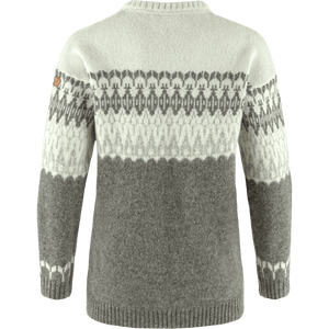 Fjällräven W's Övik Path Knit - 100% Wool Grey-Chalk White