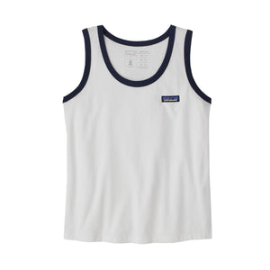 Patagonia W's P-6 Label Tank Top - 100 % Organic cotton White