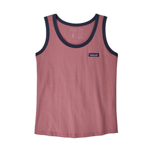 Patagonia W's P-6 Label Tank Top - 100 % Organic cotton Light Star Pink