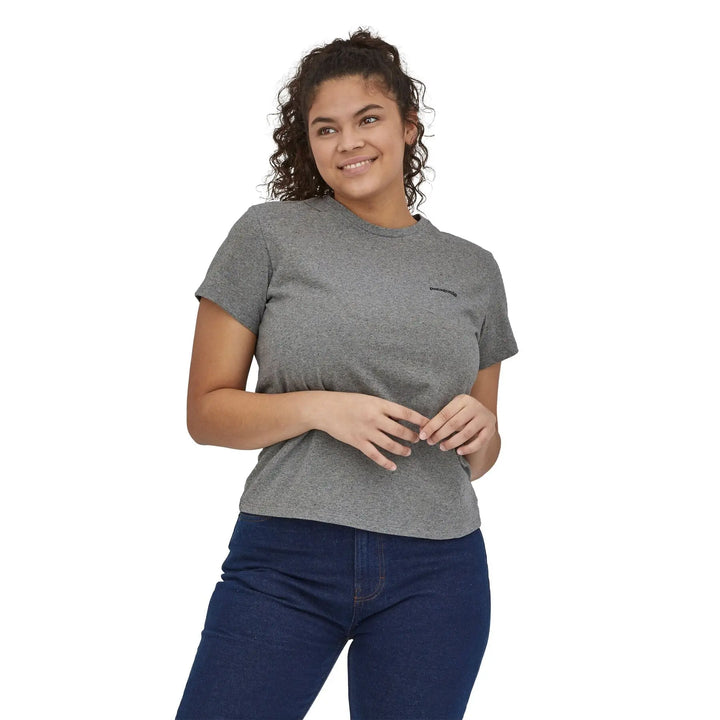 W's P-6 Logo Responsibili-Tee - Recycled Cotton & Recycled Polyester Shirt Patagonia