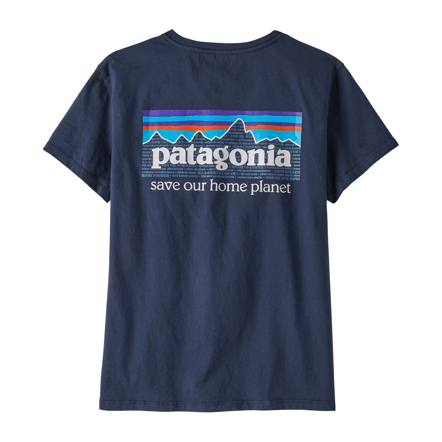 Patagonia W's P-6 Mission Organic T-Shirt - 100% Organic Cotton New Navy Shirt