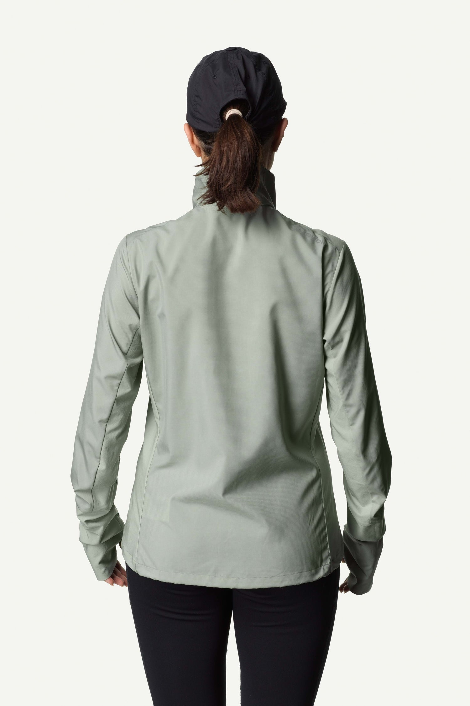 Houdini W's Pace Wind Jacket - 100% recycled polyester Frost Green Jacket