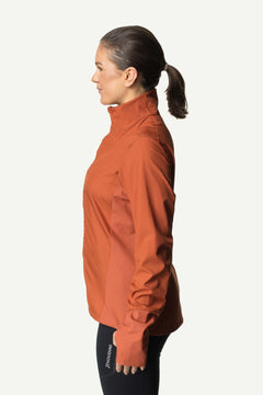 Houdini W's Pace Wind Jacket - 100% recycled polyester Mahogany Red Jacket