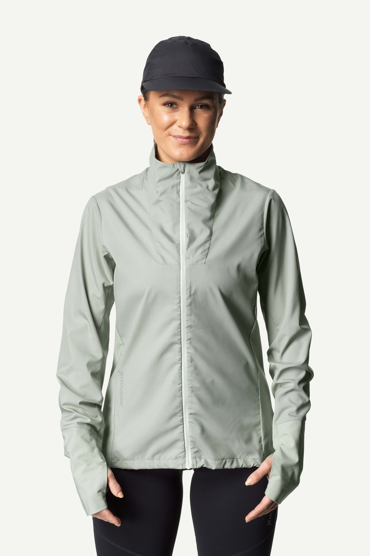 W's Pace Wind Jacket - 100% recycled polyester Jacket Houdini Frost Green S