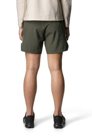 Houdini W's Pace Wind Shorts - 100% recycled polyester Baremark Green