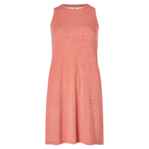 Sherpa W's Padma Dress - Modal & Organic Cotton Brick Dust Leaf