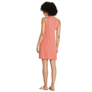 Sherpa W's Padma Dress - Modal & Organic Cotton Brick Dust Leaf