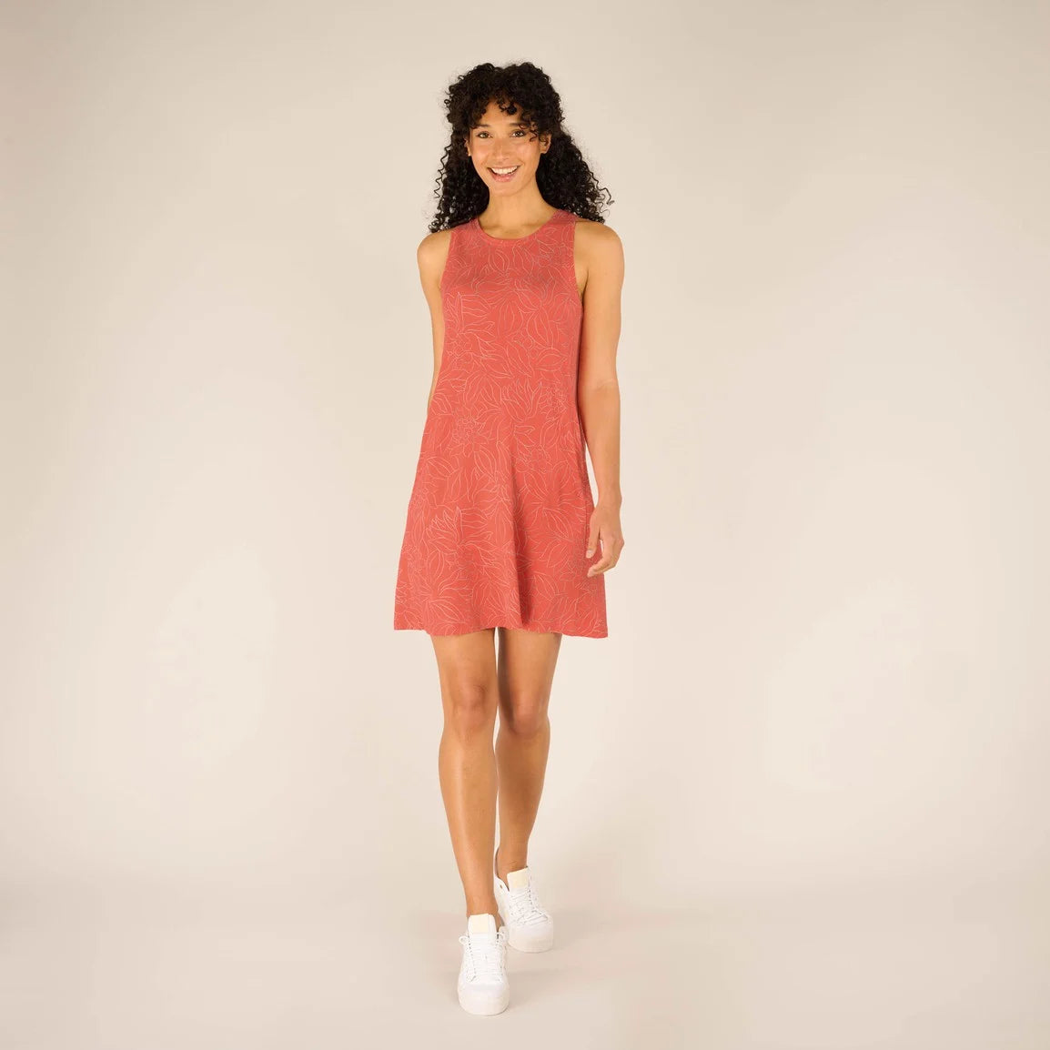 W's Padma Sporty Dress - Modal & Organic cotton Dress Sherpa Sorbet Leaf S