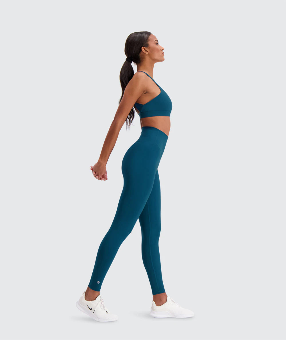 Gymnation W's Performance Boost Sports Bra - Bluesign®-certified production, Polyamide & Elastane Teal Blue Underwear