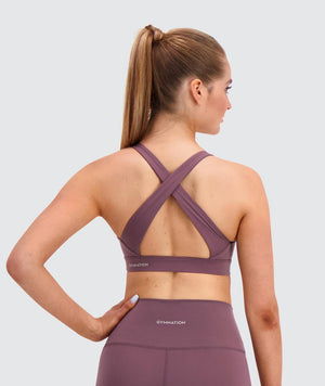 Gymnation W's Performance Boost Sports Bra - Bluesign®-certified production, Polyamide & Elastane Berry