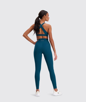 Gymnation W's Performance Boost Sports Bra - Bluesign®-certified production, Polyamide & Elastane Teal Blue