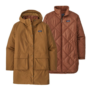 Patagonia W's Pine Bank 3-in-1 Parka - 100% Recycled Polyester Nest Brown