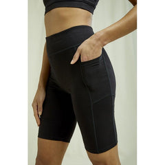 People Tree W's Pocket Cycling Shorts - Organic cotton Black Pants