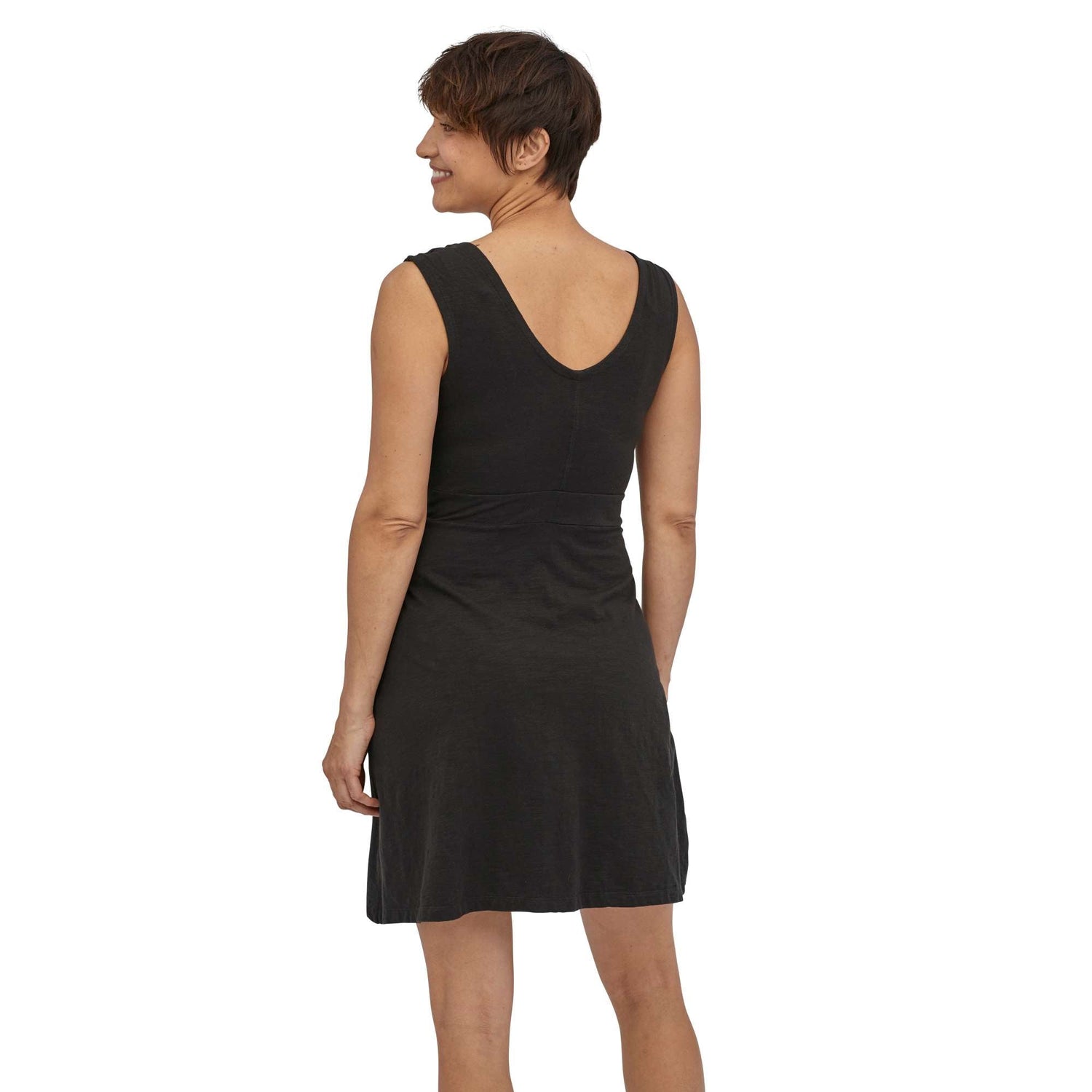 Patagonia W's Porch Song Dress - Organic Cotton Black Dress