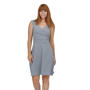 Patagonia W's Porch Song Dress - Organic Cotton High Tide: Light Plume Grey