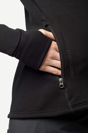 Houdini W's Power Houdi - Bluesign® certified PET-fleece True Black