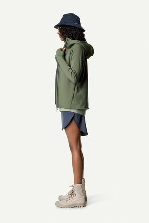 Houdini W's Power Houdi - Bluesign® certified PET-fleece Willow Green