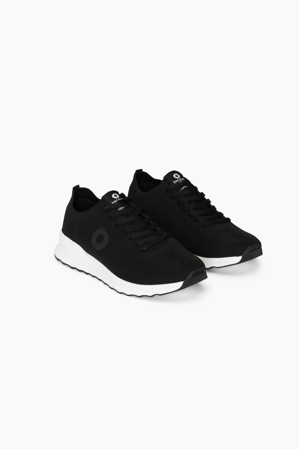 Ecoalf W's Princealf Knit Sneakers - Recycled polyester Black Shoes