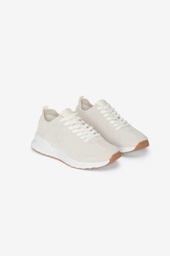 Ecoalf W's Princealf Knit Sneakers - Recycled polyester Off White Shoes