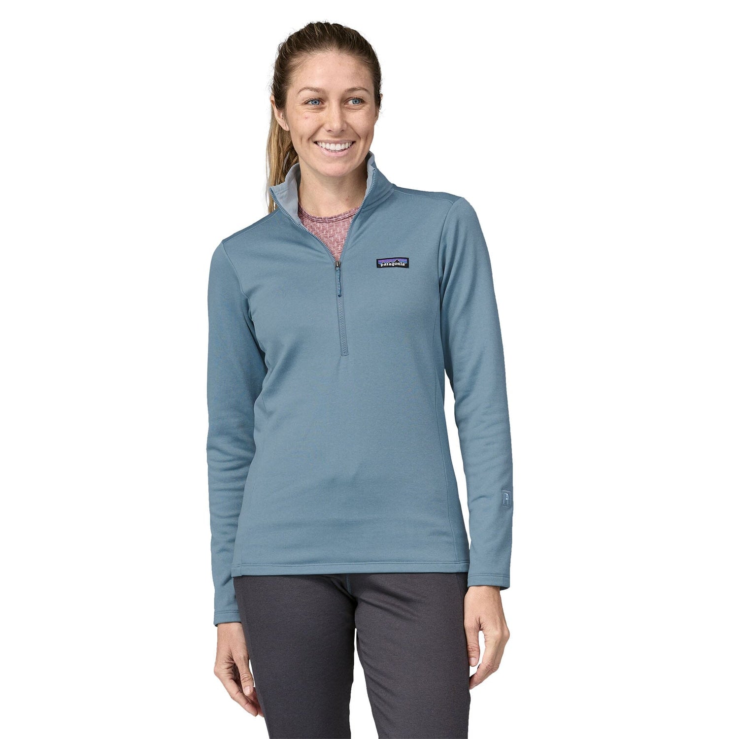 Patagonia - W's R1 Daily Zip Neck - Recycled Polyester - Weekendbee - sustainable sportswear