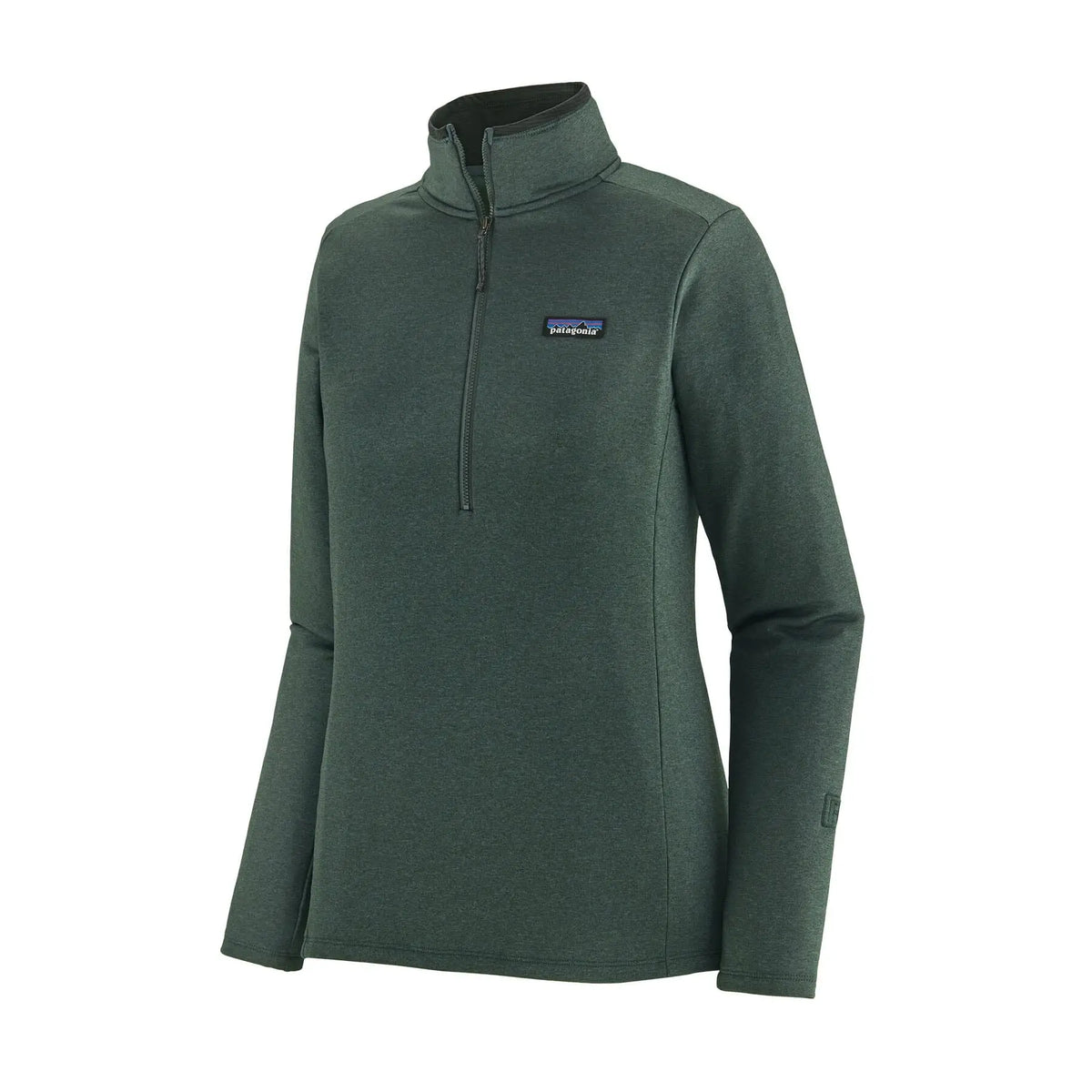 W's R1 Daily Zip Neck - Recycled Polyester Shirt Patagonia Nouveau Green - Northern Green X-Dye S