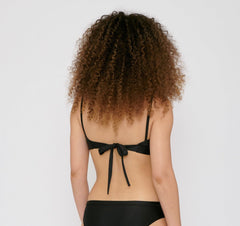 Organic Basics W's Re-Swim Bikini Top - Recycled Nylon Black Swimwear