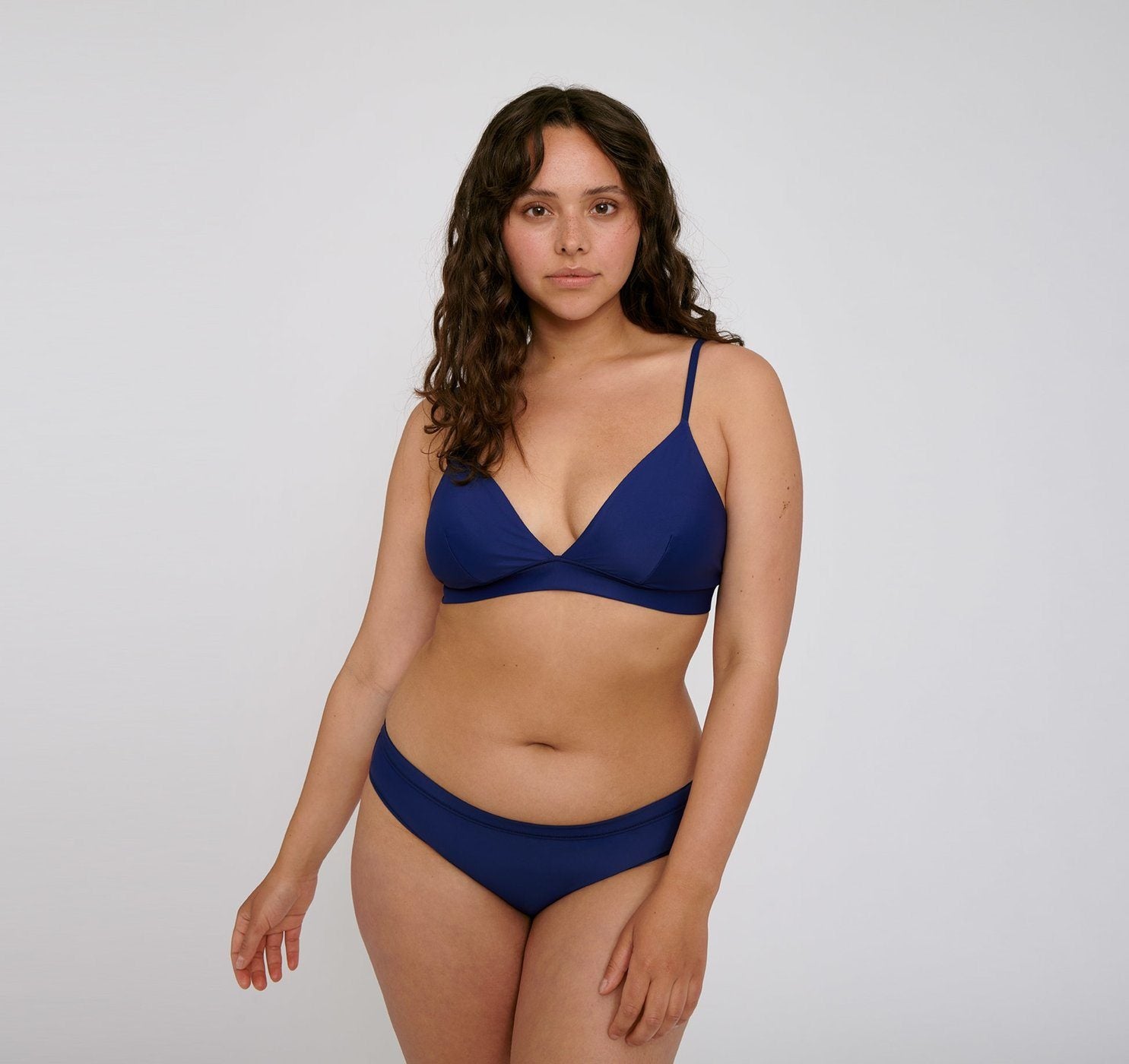 Organic Basics W's Re-Swim Bikini Top - Recycled Nylon Navy Swimwear