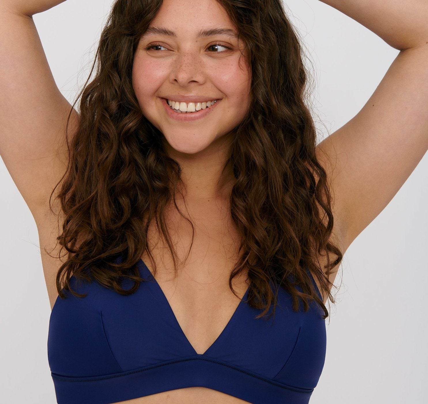 Organic Basics W's Re-Swim Bikini Top - Recycled Nylon Navy Swimwear