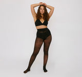 Organic Basics W's Re-Tights High-Rise 20 Den 2-pack - Recycled Nylon Black Underwear