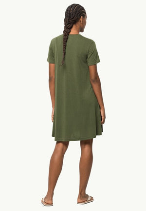 Jack Wolfskin W's Relief Dress - Recycled Polyester & Bamboo Greenwood