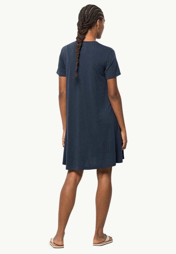 Jack Wolfskin W's Relief Dress - Recycled Polyester & Bamboo Night Blue Dress