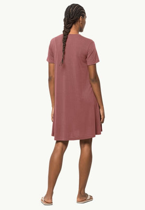 Jack Wolfskin W's Relief Dress - Recycled Polyester & Bamboo Apple Butter