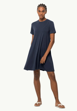 Jack Wolfskin W's Relief Dress - Recycled Polyester & Bamboo Night Blue