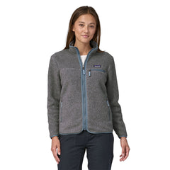 Patagonia W's Retro Pile Fleece Jacket - Recycled Polyester Salt Grey w/Light Plume Grey Jacket
