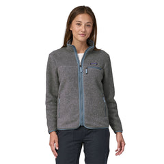 Patagonia W's Retro Pile Fleece Jacket - Recycled Polyester Salt Grey w Light Plume Grey Jacket