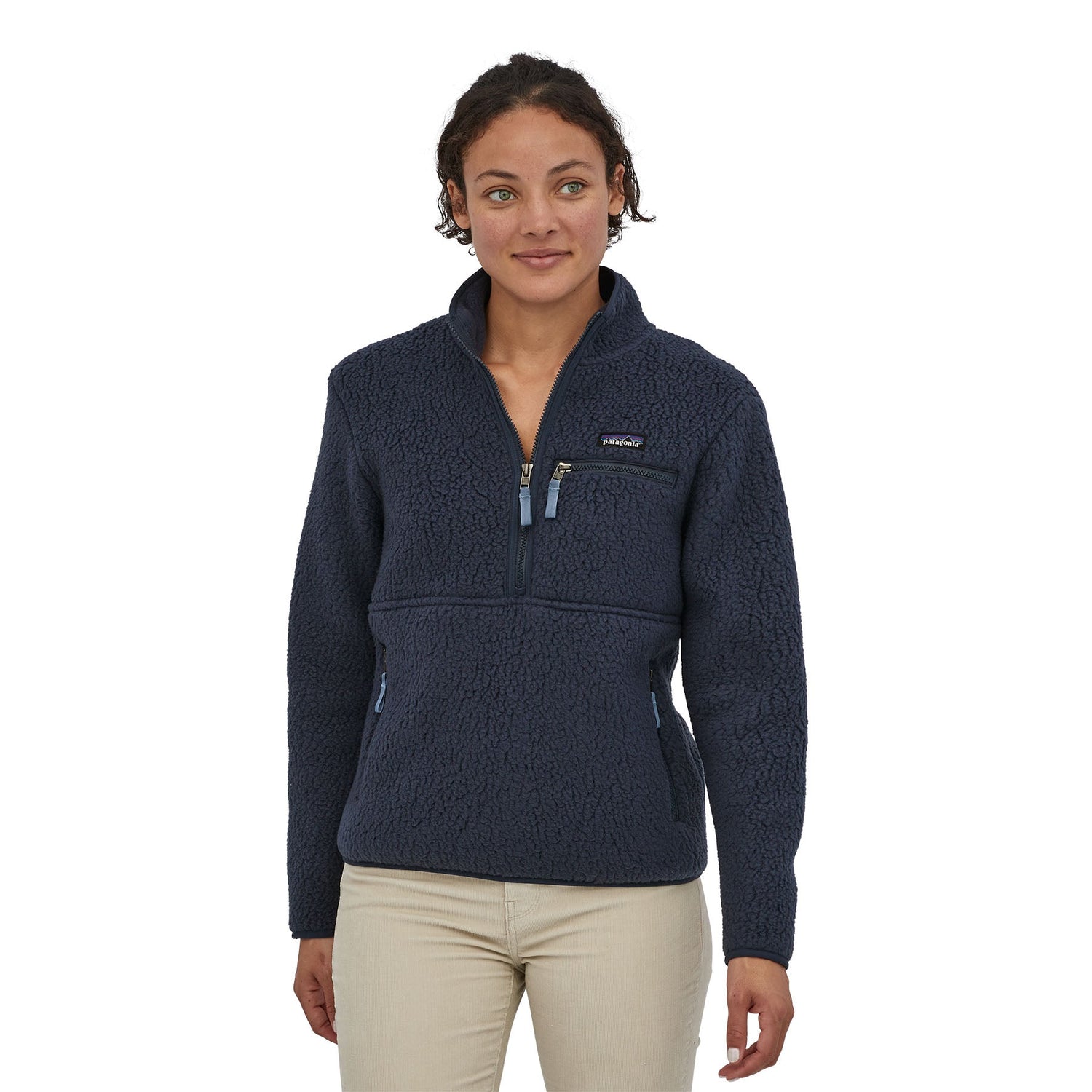 Patagonia W's Retro Pile Fleece Marsupial - Recycled Polyester New Navy Shirt