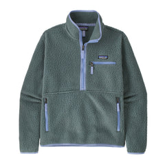 Patagonia W's Retro Pile Fleece Marsupial - Recycled Polyester Nest Brown w Nouveau Green Shirt