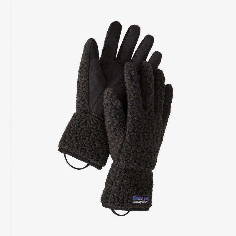 Patagonia W's Retro Pile Gloves - Recycled Polyester Black Gloves